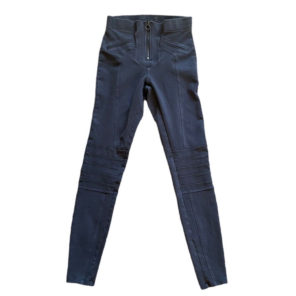 Express Blue Zip Up Leggings | Women's S